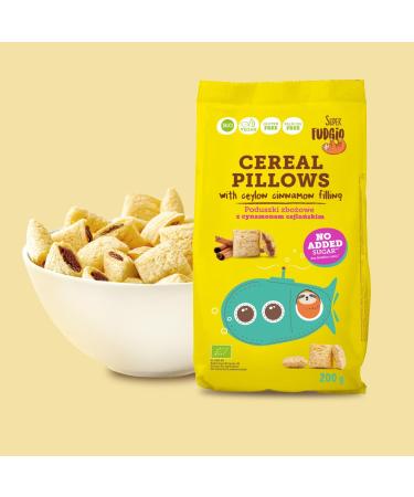  SUPER FUDGiO SUPER FUDGiO Organic Vegan Breakfast Cereal Gluten-Free Sugar-Free and Palm Oil-Free with Cinnamon and Ceylon Filling Cream 200g - Buy Online on GoSupps.com