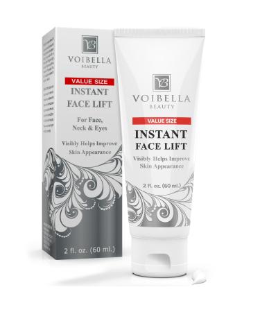 Instant Face Lift Cream 2 oz - Best Eye, Neck, Face Tightening, Lifting & Firming Serum To Smooth Appearance, Hide Loose Sagging Skin, Puffiness, Fine Lines & Wrinkles in Mins (Peptides & Stem Cells)