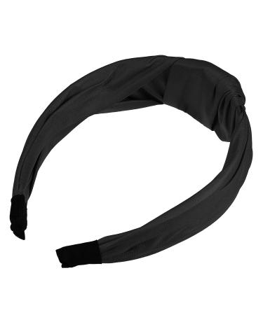VOCOSTE Faux Leather Knotted Headband for Women - Black, 1.57 Wide - Buy Online on GoSupps.com