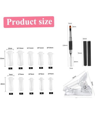 DOITOOL 1 Set Nail Extension Set Nail Art Tools Nail Form Clip DIY Accessories Nail Brush and Cuticle Pusher Clamps Nails Tools Manicure DIY Accessory Nail Clip Patch Securing Clip Plastic - Buy Online on GoSupps.com