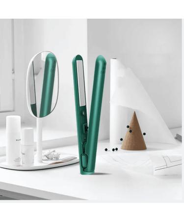 Mini Dual-Purpose Curling Iron Ceramic Mini Hair Curler Portable Mini Curling Iron Travel USB Rechargeable Curling Wand Mini Dual-Purpose Curling Iron for Short Hair (Green) - Buy Online on GoSupps.com
