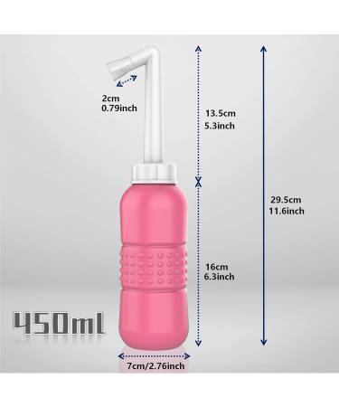 2-Piece Perineal Bottle Set for Postpartum Care | Portable Bidet with Angled Spout & Storage Bag - Pain Relief After Birth - Buy Online on GoSupps.com