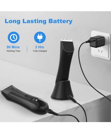 Electric Body Hair Trimmer for Men - Rechargeable Cordless Groomer with Guide Combs for Pubic Ball & Groin Area - Best Shaver for Body Hair Removal - Buy Online on GoSupps.com