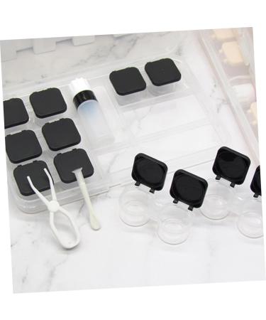 Homsfou Contact Lens Container - Eye Case with Mirror & Tweezers - Colorful Lens Accessories - Mussel Shell Design - 15.8x9.5cm - Perfect for International Shipping - Buy Online on GoSupps.com
