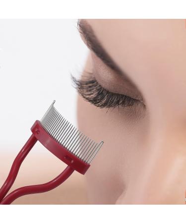 MSQ Eyelash Comb & Eyebrow Brush | Mascara Applicator & Separator - Red 1PCS - Buy Online on GoSupps.com