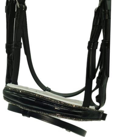 Tysons Breeches Nobless Bridle for Minishetty - Anatomically Cut Black Silver Grey with Rhinestones - Buy Online on GoSupps.com