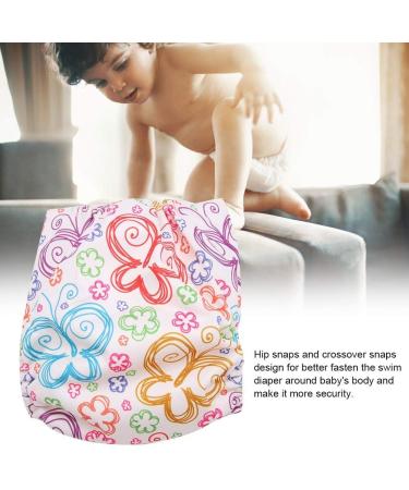 Calico Swim Diaper - Washable Reusable Snap Swimsuit Nappy for Baby Toddlers - One Size Fits All - Buy Online on GoSupps.com