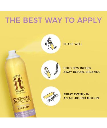 It Original Freeze Hairspray 10oz Aerosol - Strong Hold Hair Styling Spray - Buy Online on GoSupps.com