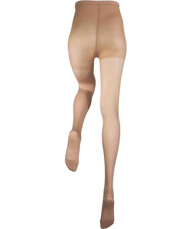 Truform Women's Compression Pantyhose 20-30 mmHg | Opaque Support Tights | Beige - Small - Buy Online on GoSupps.com