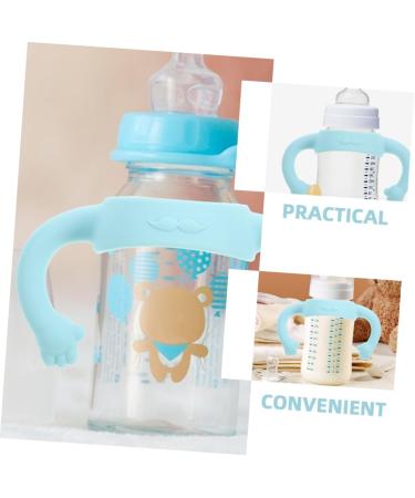 ibasenice 10 Pcs Bottle Handle Handle Bottle Grip Newborn Bottle Grip Silicone Bottle Grip Bottle Accessories Bottle Grip Child Wide Mouth Milk 14.00X5.00X5.00CMx5pcs Sky-bluex5pcs - Buy Online on GoSupps.com