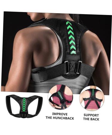 FOMIYES Posture Correcting Belt - Adjustable Upper Back Brace for Improved Sitting Posture - Hump Support - 45X18X1cm Black - Buy Online on GoSupps.com