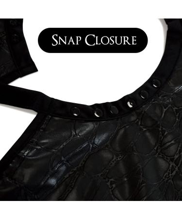 Betty Dain Alligator Hide Bleach-Proof Styling Cape | Textured Surface, Secure Snap Closure | Machine Washable Lightweight Polyester | Black | 45 x 60 - Buy Online on GoSupps.com
