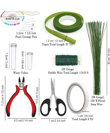 Floral Arrangement Kit - 17 Piece Flower Tool Set for DIY Bouquets and Corsages - Buy Online on GoSupps.com