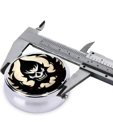 Devil Satanround Pill Box - 3 Compartment Travel Organizer | Portable Pill Box for Easy Travel & Storage - Buy Online on GoSupps.com