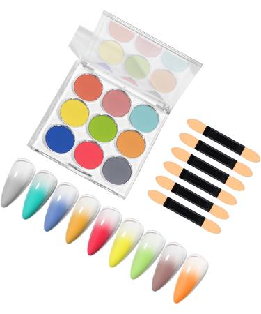 Nail Powder Set Create Colorful Fading Effects With Solid Nail Powder DIY Nails Designs DIY Nail Design CF04 - Buy Online on GoSupps.com