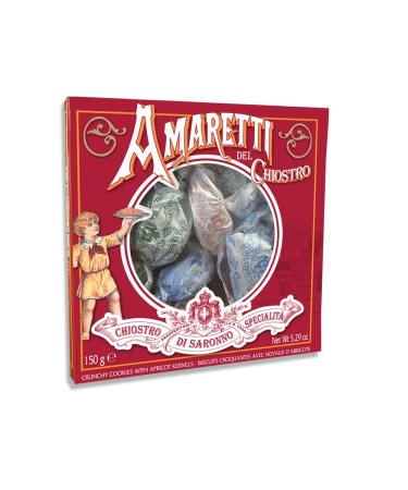 Amaretti Del Chiostro 5.3 oz Crunchy Italian Cookies - Imported Amaretti Di Saronno in Window Box - Buy Online on GoSupps.com
