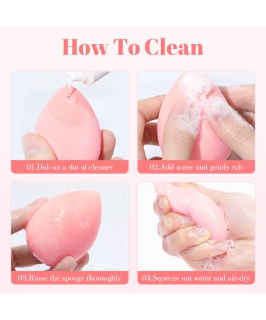 12-Piece Pink Makeup Sponge Set for Flawless Liquid, Cream, and Powder Application - Buy Online on GoSupps.com