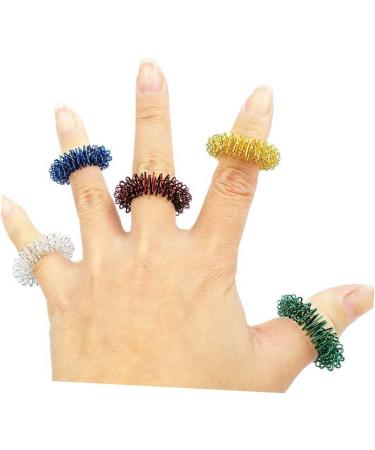 Buy Gleavi 12 STK Acupressure Finger Rings - Finger Massage Gear for Kids & Adults | International Shipping - Buy Online on GoSupps.com