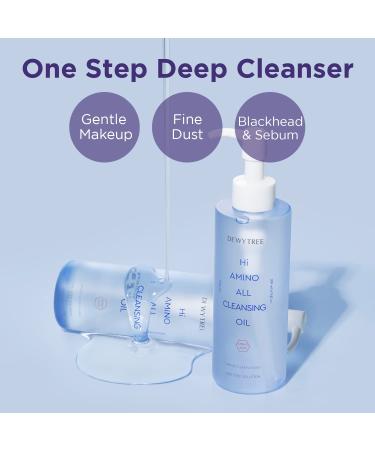 DEWYTREE Hi Amino All Cleansing Oil 6.76 fl. oz.| Korean Skin Care Oil Hydrating Cleanser & Makeup Remover | Deep Cleansing Oil for Face | Cleansing Oil Makeup Remover Facial Care & Skin Cleanser - Buy Online on GoSupps.com