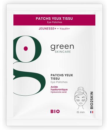 Bio2skin Jeunesse+ Green Skincare Organic Fabric Eye Patches - Buy Online on GoSupps.com