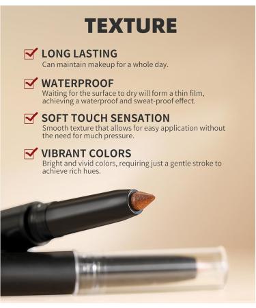 Eyeshadow Pen Collection 6 Colros Creamy Eyeshadow Sticks Long Wear Makeup Set For Women B - Buy Online on GoSupps.com