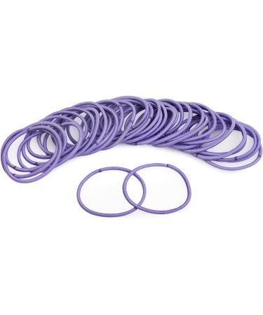 SCSpecial Elastic Hair Ties 50 Pieces Hair Elastic Bands 2.5 mm Ponytail Holders for Women and Girls - Purple - Buy Online on GoSupps.com