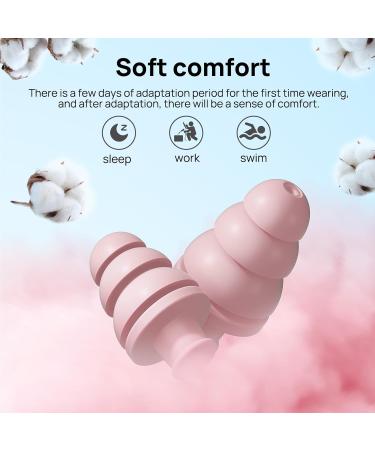 Premium Noise Cancelling Ear Plugs for Sleeping | 8 Pairs Reusable & Comfortable | 33dB NRR for Concerts Snoring & Travel - 4 Colors Available - Buy Online on GoSupps.com