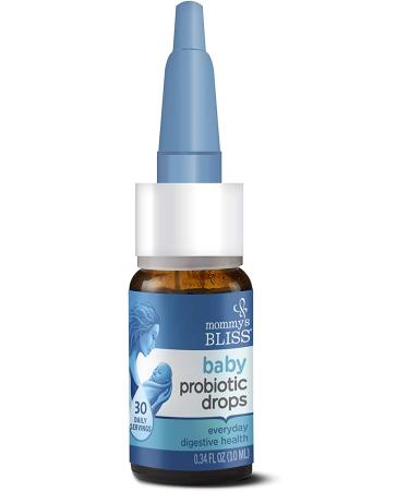 Mommy's Bliss Baby Probiotic Drops - Natural Gas, Colic & Constipation Relief for Newborns - 0.34 Fl Oz - Buy Online on GoSupps.com