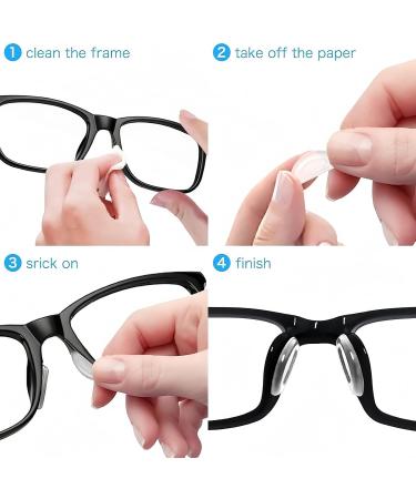 20 Pairs Glasses Nose Pads Nose Pads for Glasses Spectacle Nose Pads Soft Hypo Allergenic Adhesive Silicone Anti-Slip Nose Pads Grips for Eyeglass and Sunglasses Clear Transparent - Buy Online on GoSupps.com