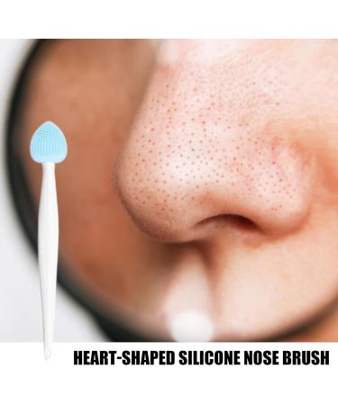 Nose Cleansing Fine Brush | Face Scrubber Handheld Double-Sided Skincare Remover Tool - Pore Cleansing Blackhead Brush Nose Scrubber for Bedroom Rowces D Blue - Buy Online on GoSupps.com