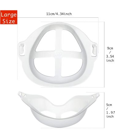 3D Bracket for Comfortable Mask Wearing Silicone Cool Face Guard Accessories Inner Support Holder Stand Frame Protect Lipstick Lip Nasal Pad Breath Smoothly Reusable Washable Translucent 5 Packs - Buy Online on GoSupps.com