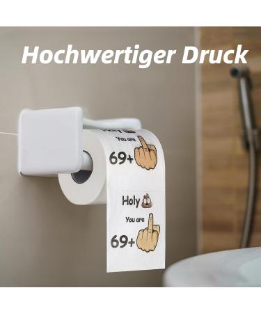 Original Funny Toilet Paper for 70th Birthday - 69 + 1 Joke Gift for Men & Women - Soft 250 Sheets - Unique 70th Birthday Decoration - Buy Online on GoSupps.com