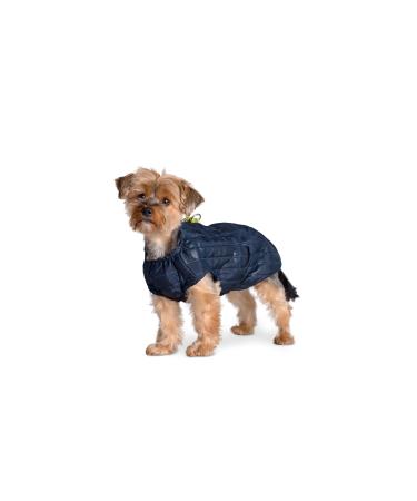 Selente Paw Parade Waterproof dog coat/rain jacket/winter coat for small and medium -sized dogs with fleece lining (made in EU) dark blue size.6 6 dark blue
