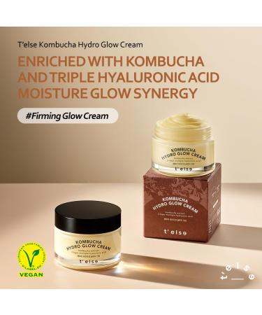 T ELSE Kombucha Hydro Glow Cream 1.69 fl.oz - Vegan Deep Facial Moisturizing & Hydration | Tightening & Soften Skin | Shop Internationally - Buy Online on GoSupps.com