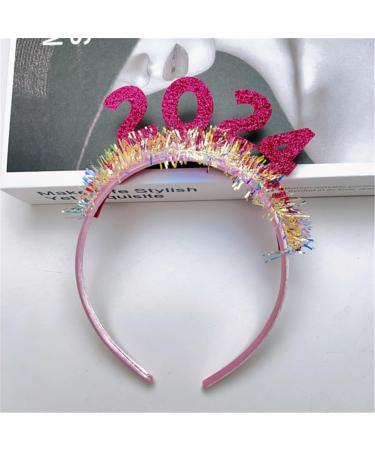 hgnxa 2024 New Year Hairband Women Students Music Festivals Photography Hairband Sequins Letter Headbands for Taking Photo Gold - Buy Online on GoSupps.com