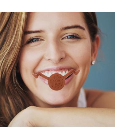 Lot de 2 Appareils de Correction du Sourire Marron Dispositif D entra nement Musculaire du Visage pour Exercice de Sourire Pince Fossettes Naturelle Outil de Modelage - Buy Online on GoSupps.com