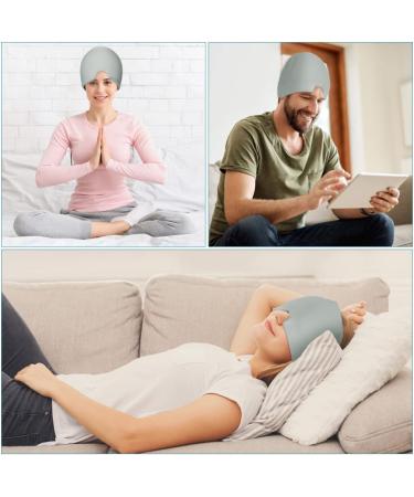 ACWOO Migraine Relief Cap - Reusable Hot Cold Therapy Head Wrap for Chronic Migraine & Headache Relief - Grey - Buy Online on GoSupps.com