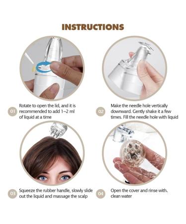 Scalp Hair Comb Applicator Massager for Essential Oil Growth | Easy to Use & Install - Crystal Clear - Buy Online on GoSupps.com