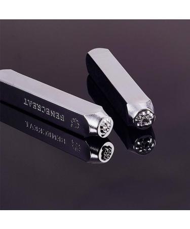 Benecreat 12 Pack Nature Theme Metal Punch Stamps in Stamping Tool Case - 6mm Design Stamp Set for Metal, Jewelry, Leather, Wood - Hard Carbon Steel - Buy Online on GoSupps.com