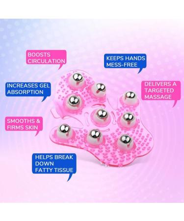 Perfk 5x Massage Gloves with 9 Rotating Balls - Ideal for Face Neck Back and Full Body Massage | International Shipping Available - Buy Online on GoSupps.com
