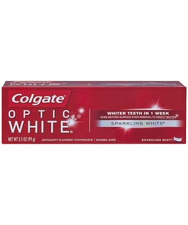 Colgate Optic White Sparkling White Sparkling Mint Toothpaste 3.5 oz (Pack of 2)