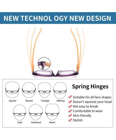 Amorays Oversize Square Frame Reading Glasses - Vintage Anti-Blue Light Lens - Presbyopia Readers for Women & Men - Multiple Colors Available - Buy Online on GoSupps.com