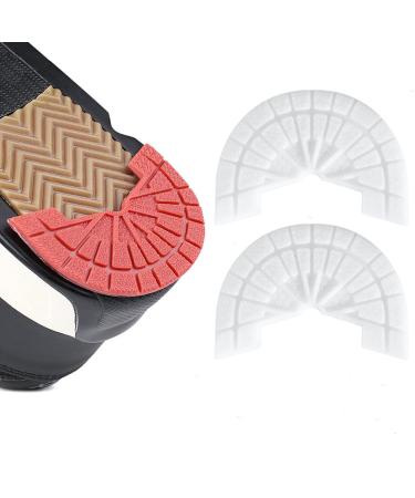 Sole Protector for Sneakers Shoe Heel Protector Strong Self-Adhesive Repair Plates for Air Jordan Shoes Non Slip Heel Pad Sole Plates for Men and Women White 5-6