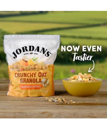 Jordans Granola Tropical Breakfast cereal High fiber 4 PACKAGES of 750g - Buy Online on GoSupps.com