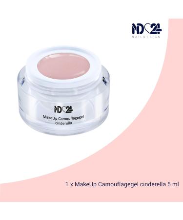 ND24 NAILDESIGN Camouflage Gel for Geln gel | Vegan Cover Gel for Nail Modeling - 15ml Cinderella Made in Germany - Buy Online on GoSupps.com