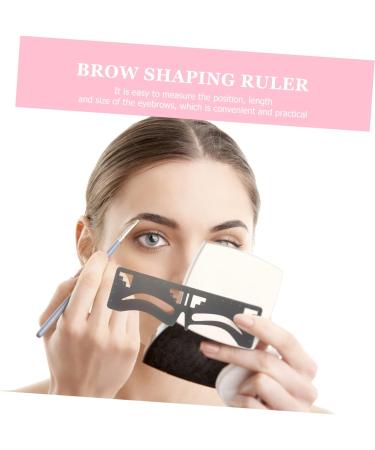 POPETPOP 2pcs Eyebrow Ruler Makeup Stencil Eyebrow Stamp Stencil Brow Makeup Supplies Eyebrow Marks Balance 1 count (Pack of 1) Black - Buy Online on GoSupps.com