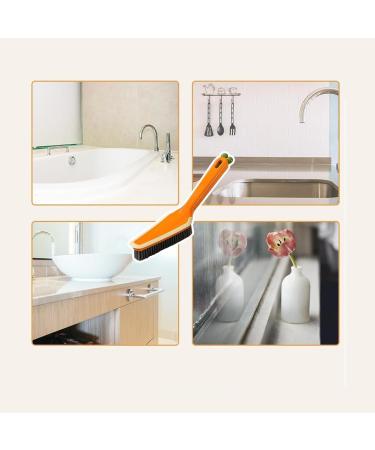 4 in 1 Multi-Functional Hard Bristle Crevice Cleaning Brush Tile Edge Seam Gap Small Cleaning Scrub Brush Long Handle Clean Without Blind Spots for Household Bathroom Kitchen (Green) - Buy Online on GoSupps.com