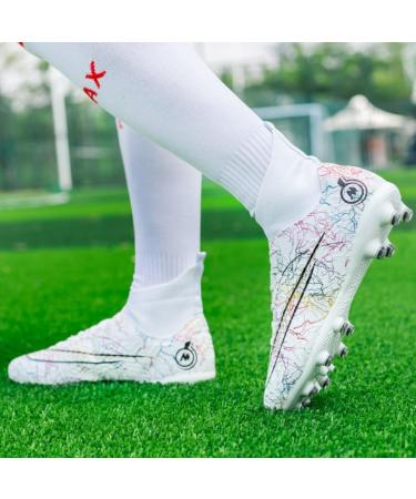 Buy HmhnSya Professional Soccer Shoes for Men & Kids - High Ankle Training Spikes Unisex Sneakers Size 44 EU - Buy Online on GoSupps.com