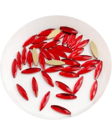 30Pcs/ Nail Art Rhinestones for 3D Nails Decoration Pack Long Horse Eye Shaped Glass Colorful AB Stones Home Collections (Color : Ab Size : 30Pcs) 30Pcs Ab - Buy Online on GoSupps.com