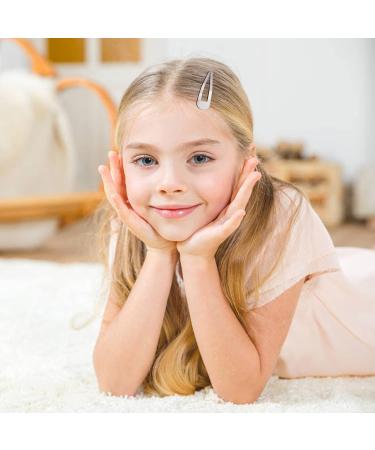 100 Pack Bulk 2.5 Inch Silver Snap Metal Hair Clips - Small Plain Base Hair Barrettes for Women, Girls & Kids - DIY Hair Accessories - Buy Online on GoSupps.com